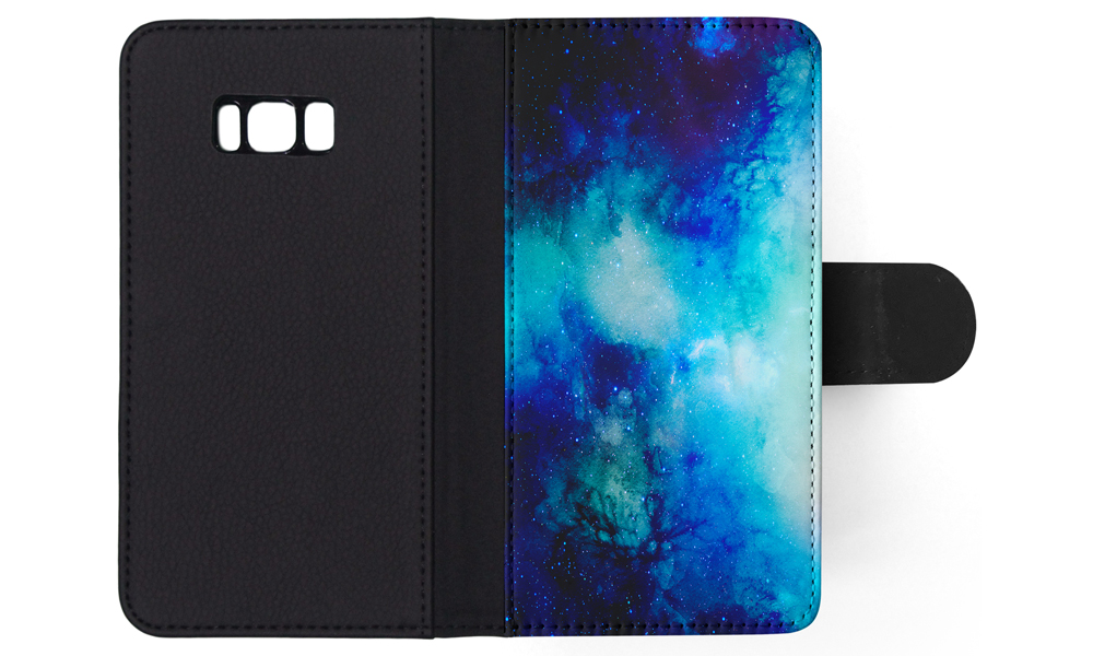 FLIP CASE FOR SAMSUNG GALAXY|WATERCOLOR SPACE BLUE ART 1 - Picture 104 of 120