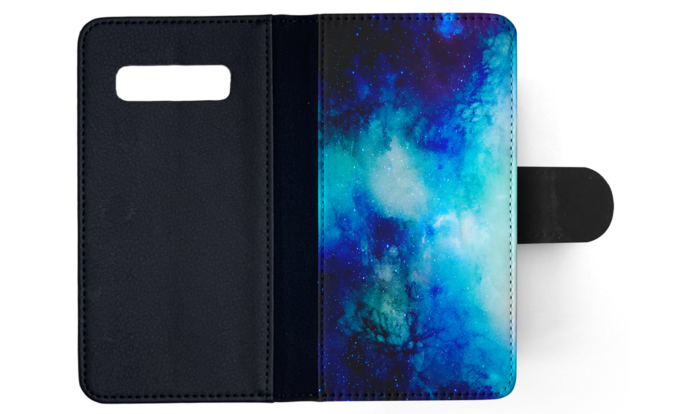 FLIP CASE FOR SAMSUNG GALAXY|WATERCOLOR SPACE BLUE ART 1 - Picture 84 of 120