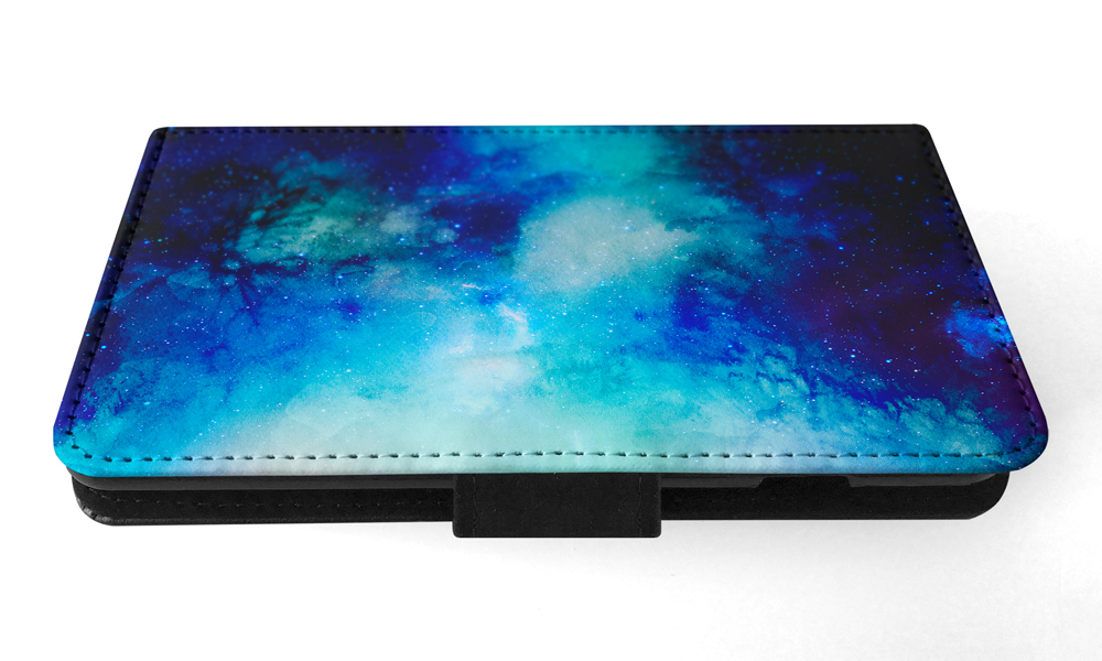 FLIP CASE FOR SAMSUNG GALAXY|WATERCOLOR SPACE BLUE ART 1 - Picture 88 of 120