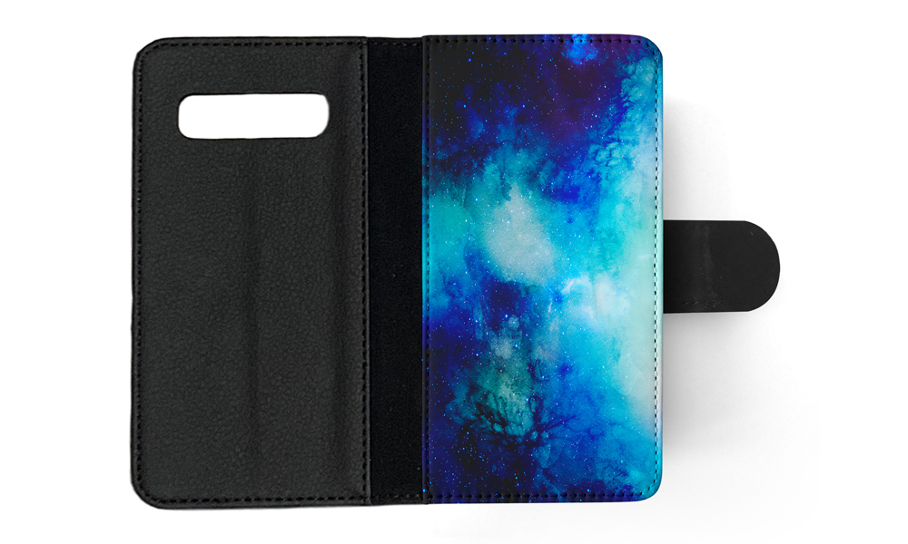 FLIP CASE FOR SAMSUNG GALAXY|WATERCOLOR SPACE BLUE ART 1 - Picture 89 of 120