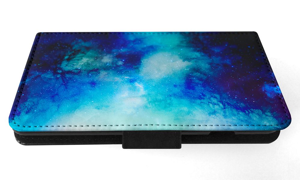 FLIP CASE FOR SAMSUNG GALAXY|WATERCOLOR SPACE BLUE ART 1 - Picture 93 of 120