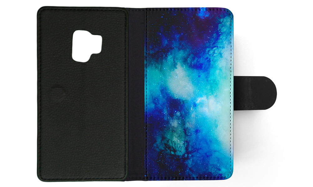 FLIP CASE FOR SAMSUNG GALAXY|WATERCOLOR SPACE BLUE ART 1 - Picture 99 of 120