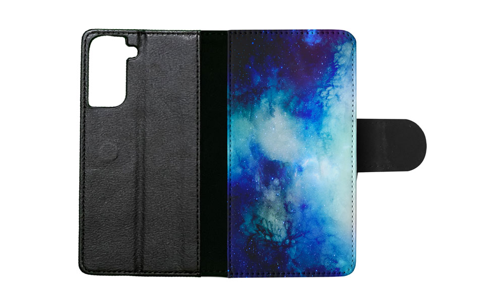 FLIP CASE FOR SAMSUNG GALAXY|WATERCOLOR SPACE BLUE ART 1 - Picture 64 of 120