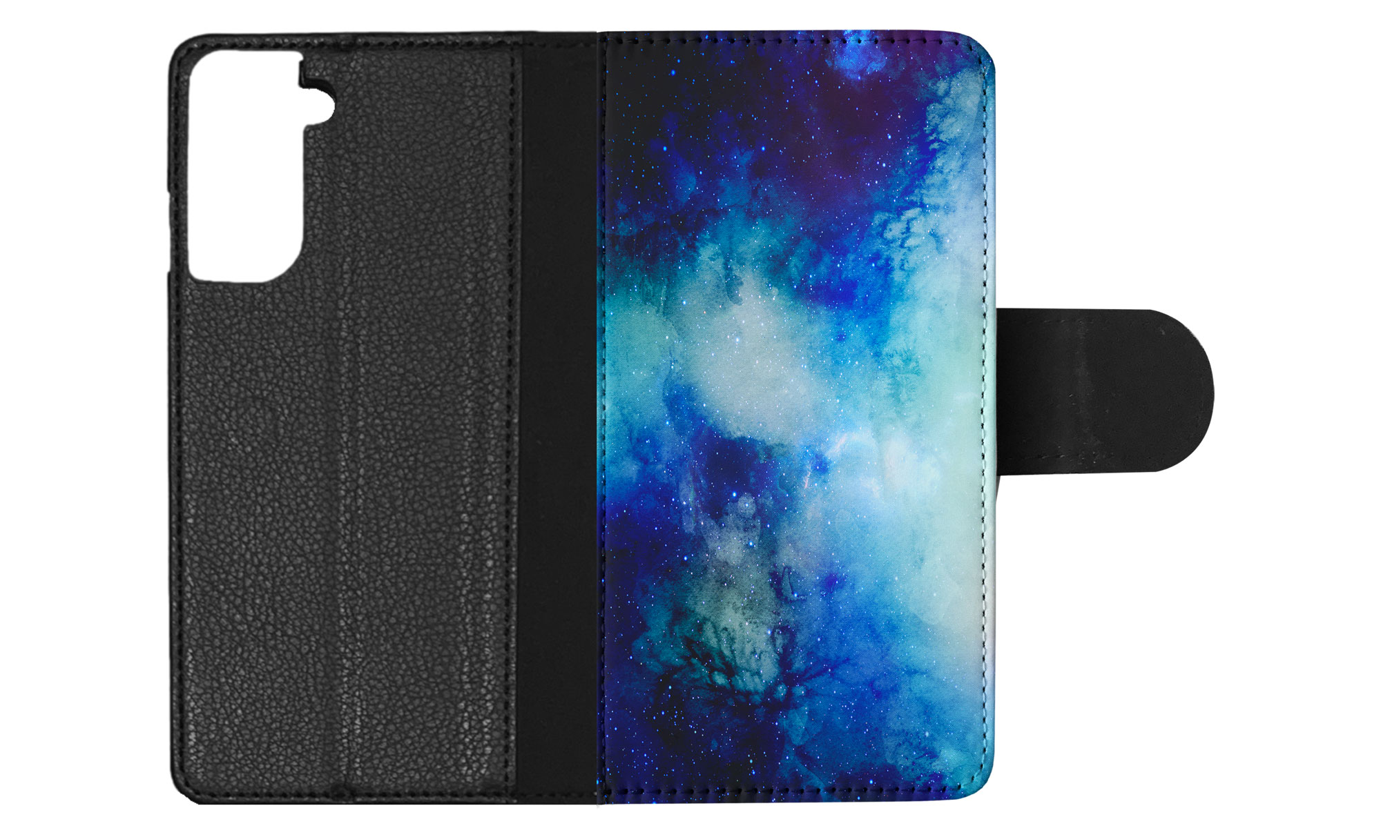 FLIP CASE FOR SAMSUNG GALAXY|WATERCOLOR SPACE BLUE ART 1 - Picture 59 of 120