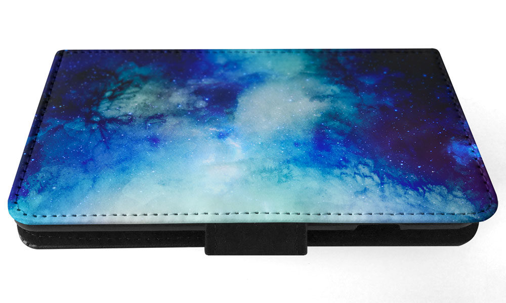 FLIP CASE FOR SAMSUNG GALAXY|WATERCOLOR SPACE BLUE ART 1 - Picture 53 of 120