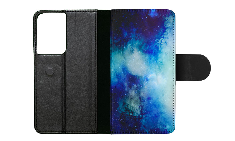 FLIP CASE FOR SAMSUNG GALAXY|WATERCOLOR SPACE BLUE ART 1 - Picture 54 of 120