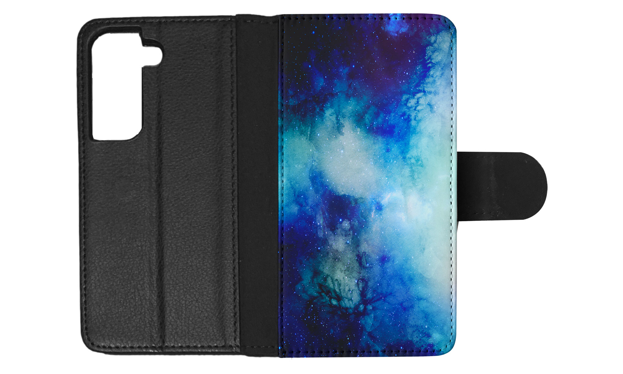 FLIP CASE FOR SAMSUNG GALAXY|WATERCOLOR SPACE BLUE ART 1 - Picture 49 of 120