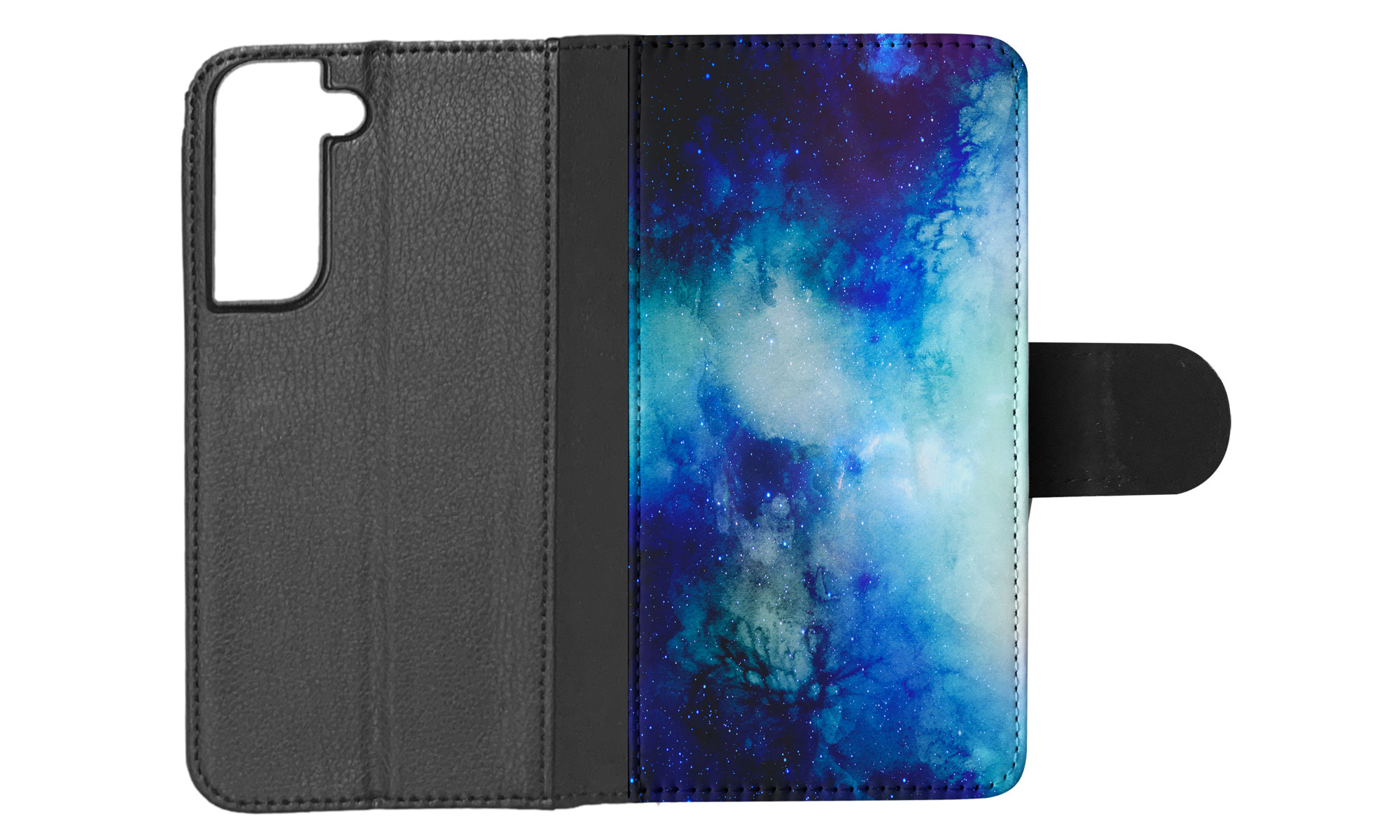 FLIP CASE FOR SAMSUNG GALAXY|WATERCOLOR SPACE BLUE ART 1 - Picture 44 of 120
