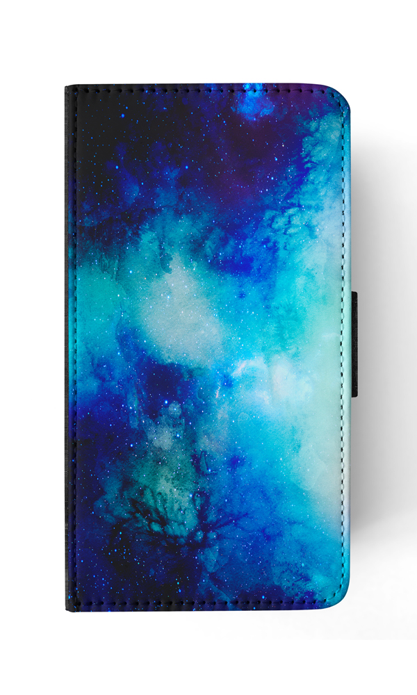 FLIP CASE FOR SAMSUNG GALAXY|WATERCOLOR SPACE BLUE ART 1 - Picture 117 of 120