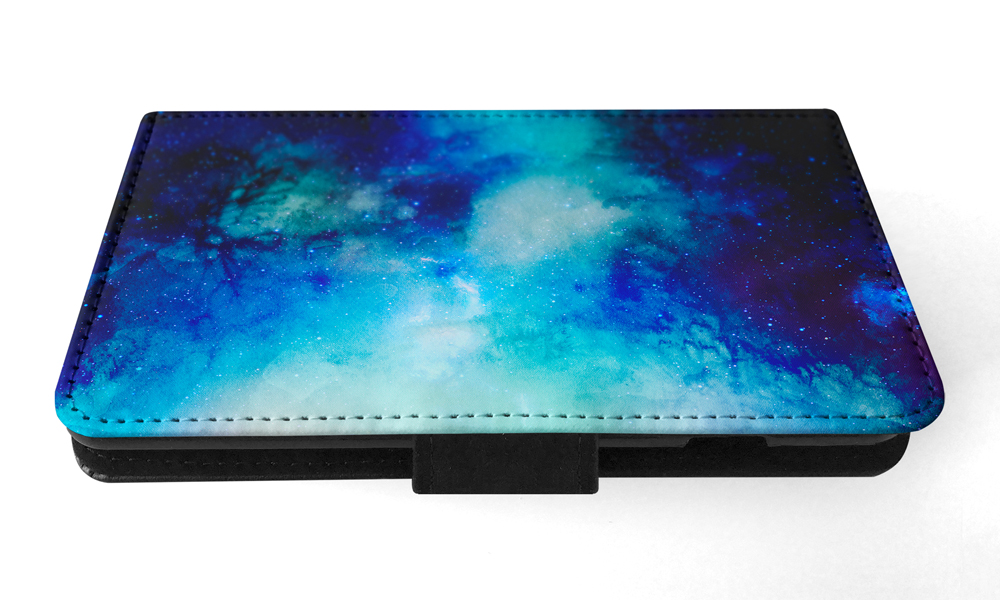 FLIP CASE FOR SAMSUNG GALAXY|WATERCOLOR SPACE BLUE ART 1 - Picture 118 of 120