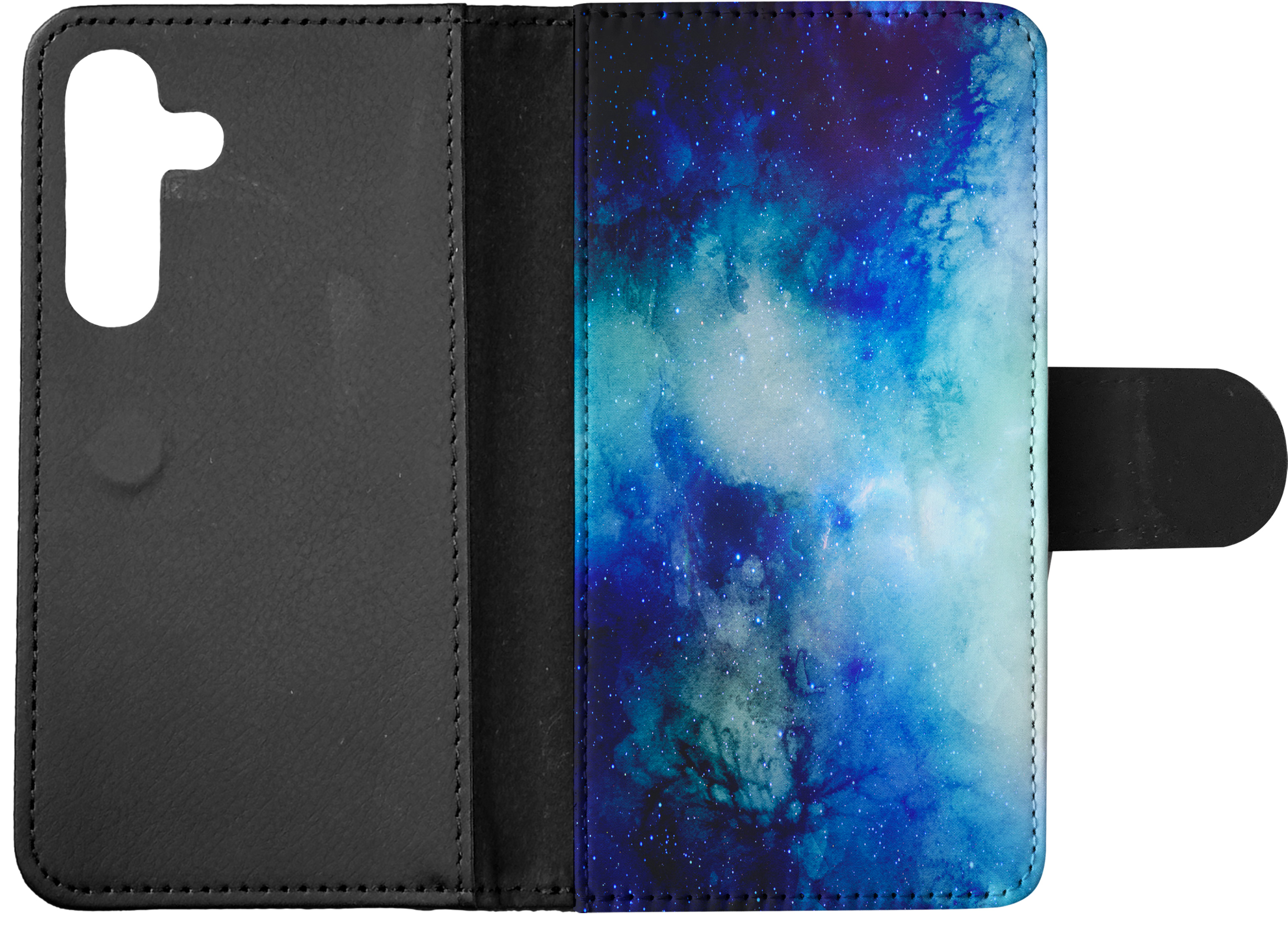 FLIP CASE FOR SAMSUNG GALAXY|WATERCOLOR SPACE BLUE ART 1 - Picture 19 of 120