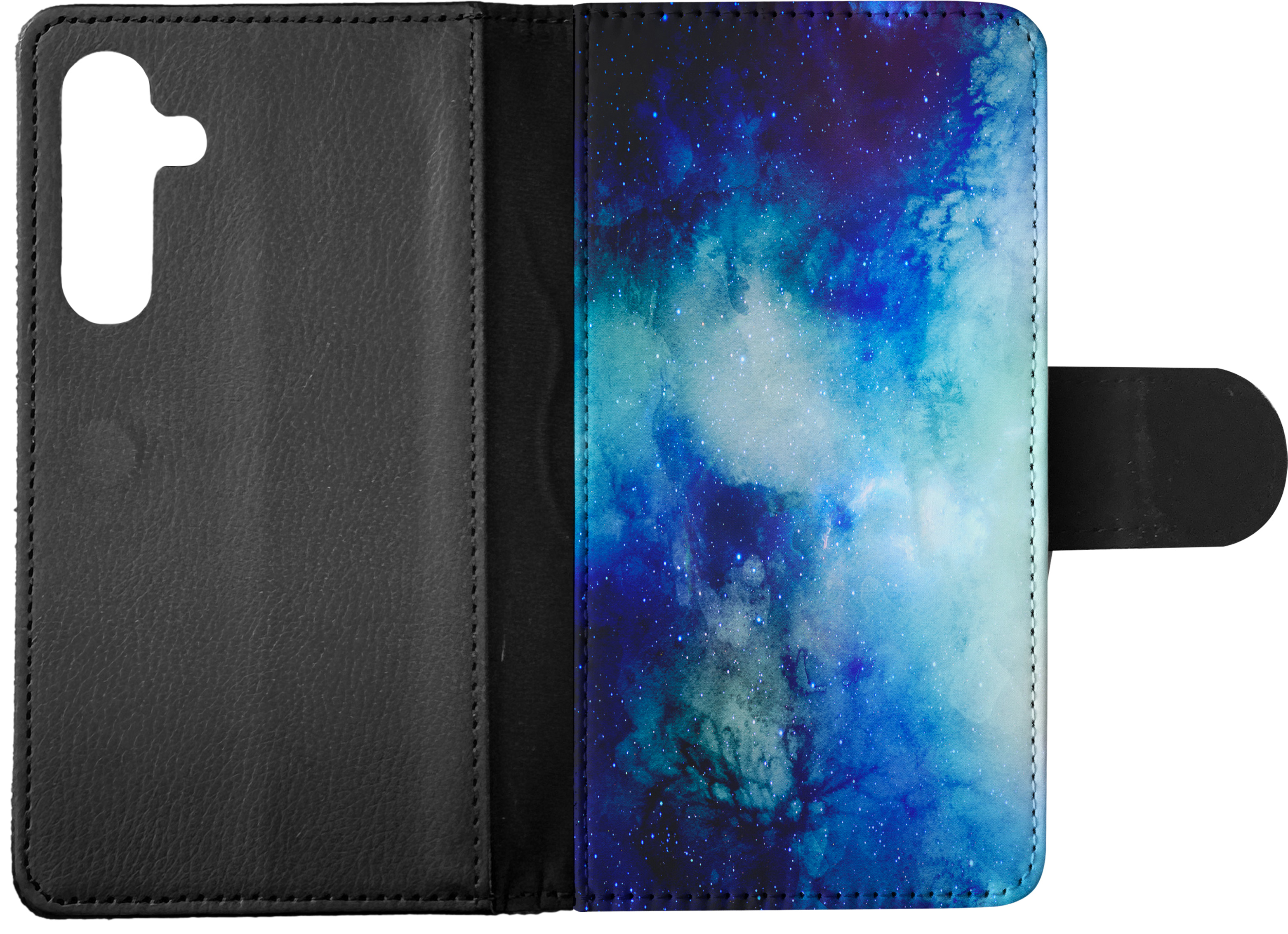 FLIP CASE FOR SAMSUNG GALAXY|WATERCOLOR SPACE BLUE ART 1 - Picture 14 of 120