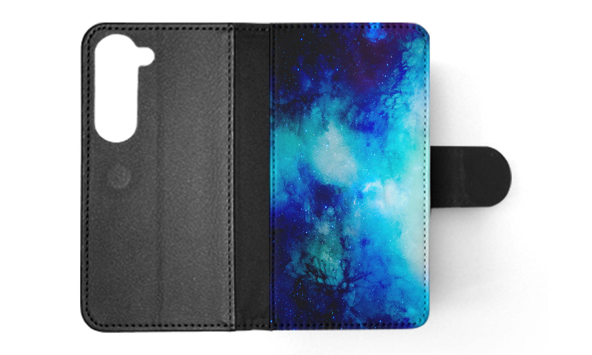 FLIP CASE FOR SAMSUNG GALAXY|WATERCOLOR SPACE BLUE ART 1 - Picture 34 of 120
