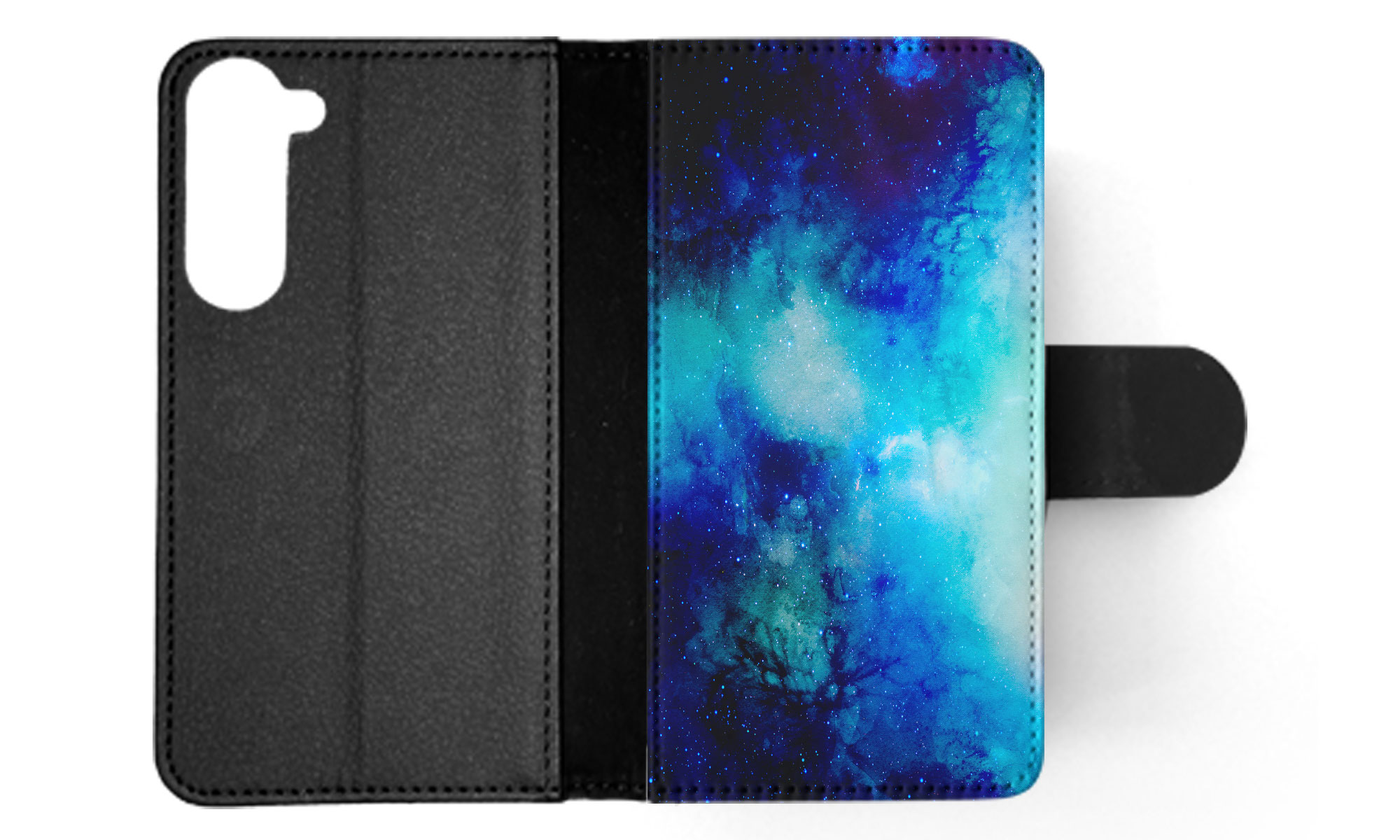 FLIP CASE FOR SAMSUNG GALAXY|WATERCOLOR SPACE BLUE ART 1 - Picture 29 of 120