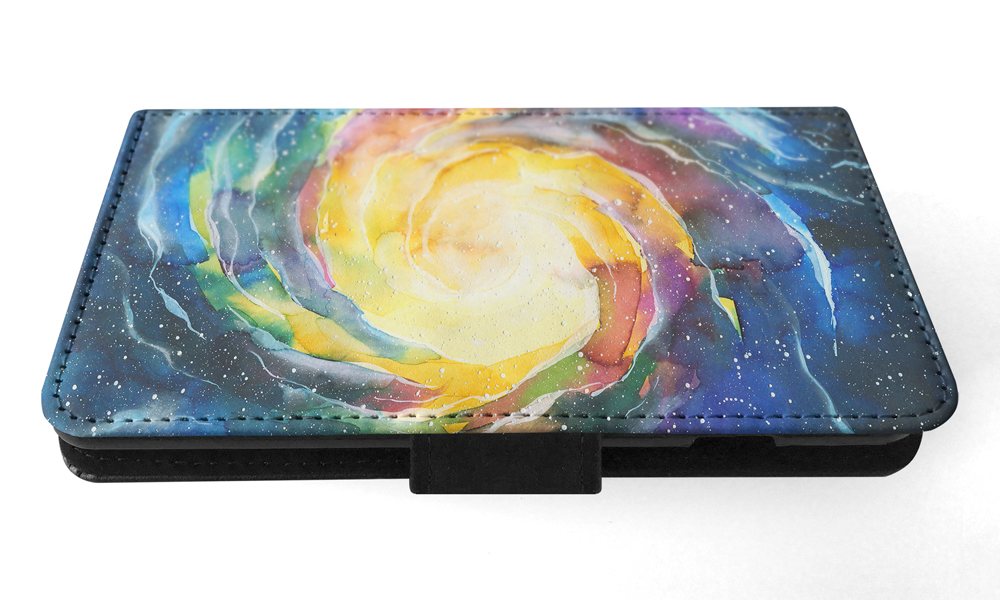 FLIP CASE FOR APPLE IPHONE|WATERCOLOR SPACE ART 15 - Picture 121 of 193