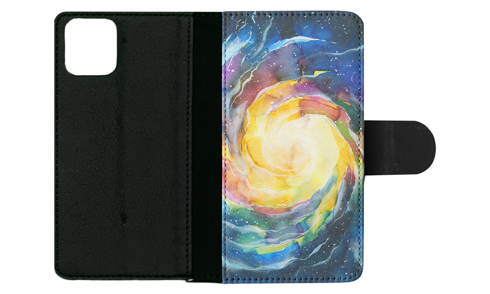 FLIP CASE FOR APPLE IPHONE|WATERCOLOR SPACE ART 15 - Picture 102 of 193