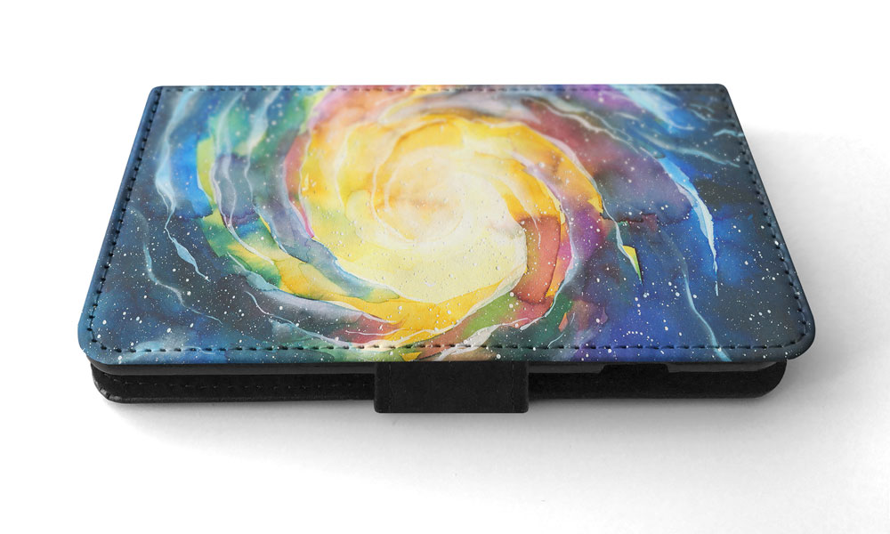 FLIP CASE FOR APPLE IPHONE|WATERCOLOR SPACE ART 15 - Picture 171 of 193