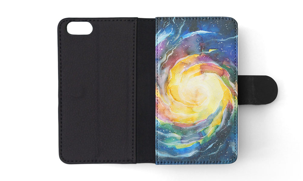 FLIP CASE FOR APPLE IPHONE|WATERCOLOR SPACE ART 15 - Picture 172 of 193