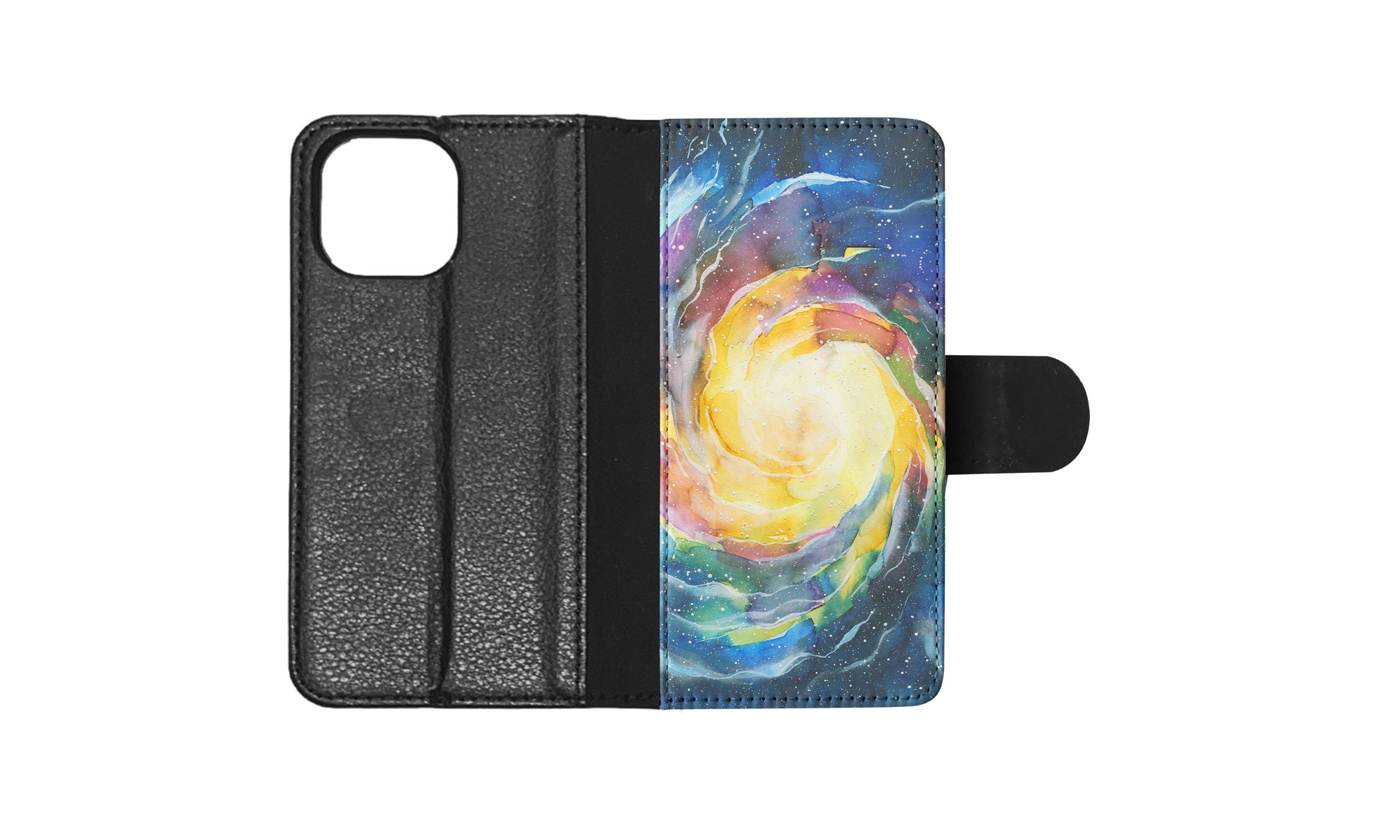FLIP CASE FOR APPLE IPHONE|WATERCOLOR SPACE ART 15 - Picture 84 of 193