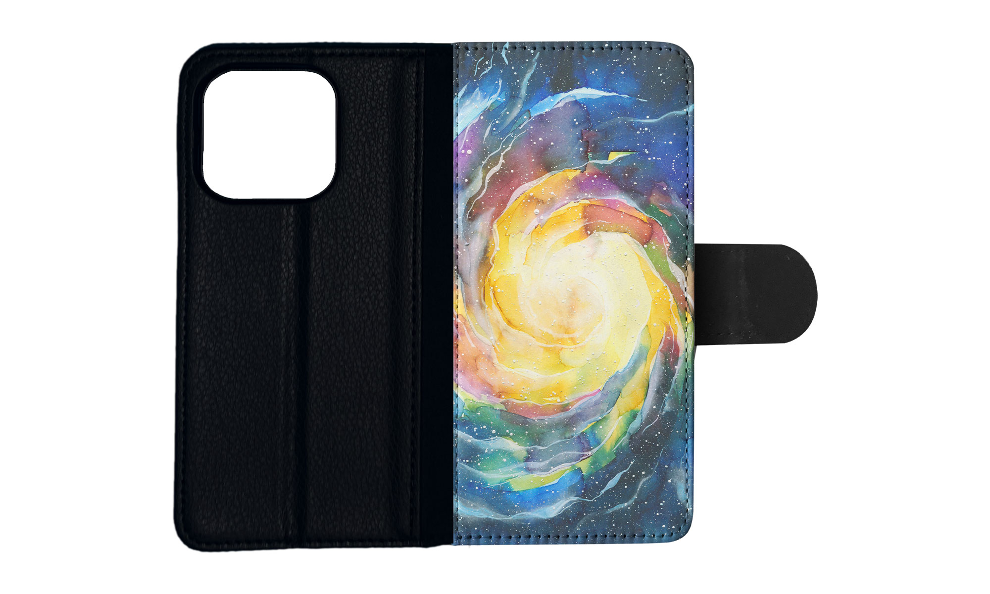 FLIP CASE FOR APPLE IPHONE|WATERCOLOR SPACE ART 15 - Picture 74 of 193