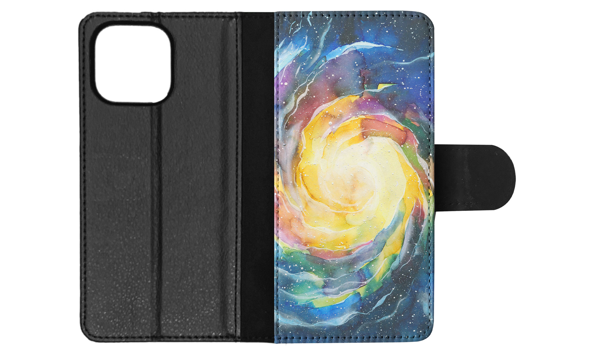 FLIP CASE FOR APPLE IPHONE|WATERCOLOR SPACE ART 15 - Picture 69 of 193