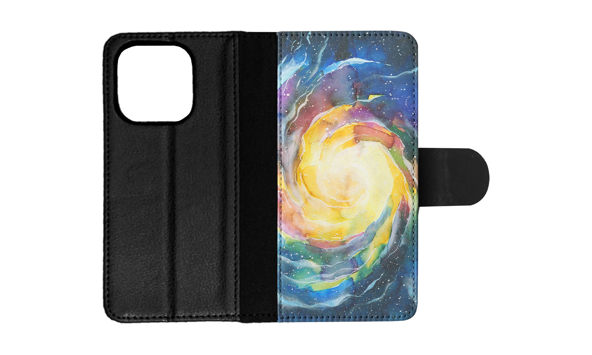 FLIP CASE FOR APPLE IPHONE|WATERCOLOR SPACE ART 15 - Picture 54 of 193