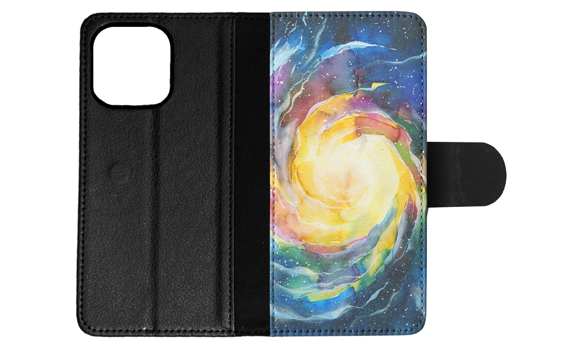 FLIP CASE FOR APPLE IPHONE|WATERCOLOR SPACE ART 15 - Picture 49 of 193