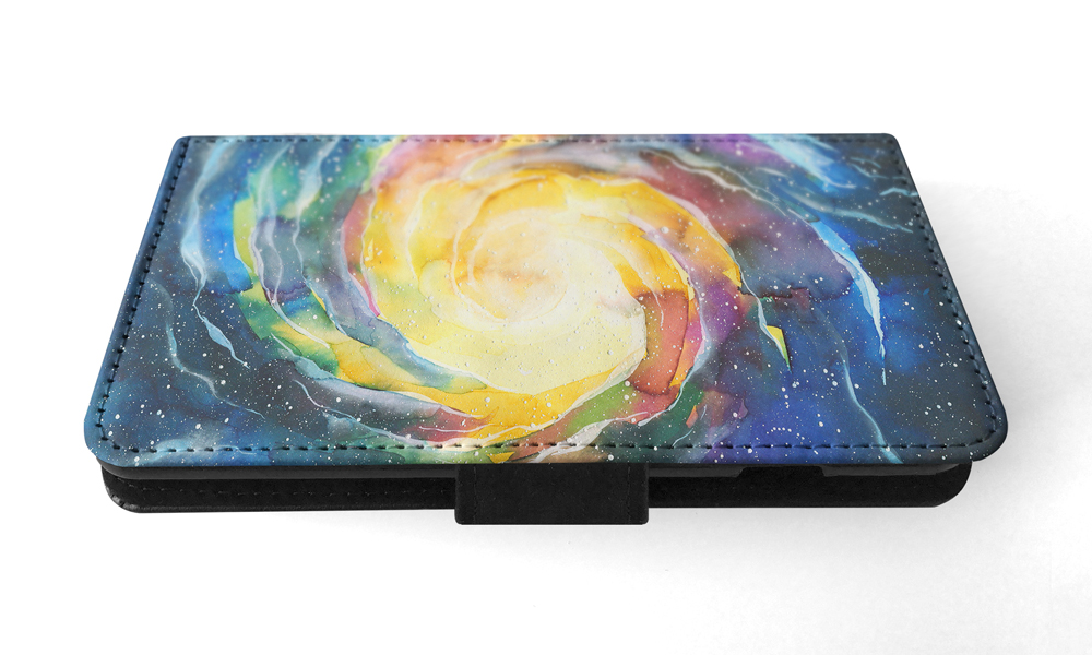 FLIP CASE FOR APPLE IPHONE|WATERCOLOR SPACE ART 15 - Picture 161 of 193