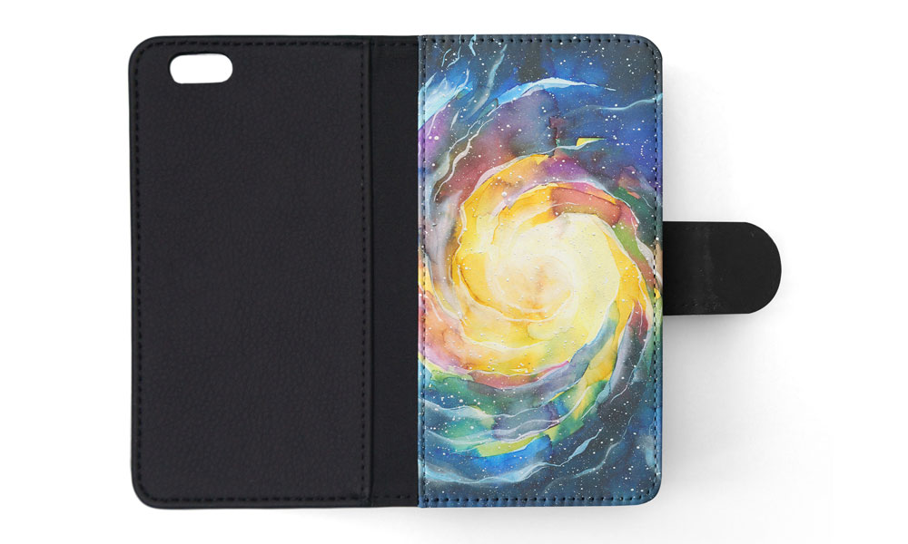 FLIP CASE FOR APPLE IPHONE|WATERCOLOR SPACE ART 15 - Picture 162 of 193