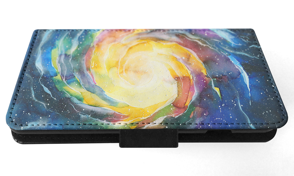 FLIP CASE FOR APPLE IPHONE|WATERCOLOR SPACE ART 15 - Picture 151 of 193