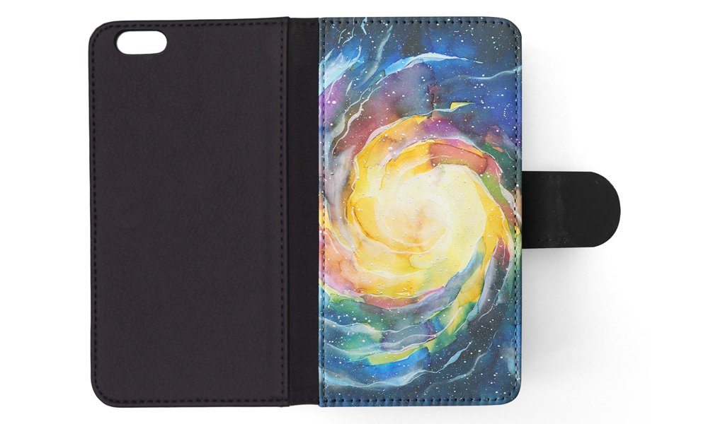 FLIP CASE FOR APPLE IPHONE|WATERCOLOR SPACE ART 15 - Picture 152 of 193