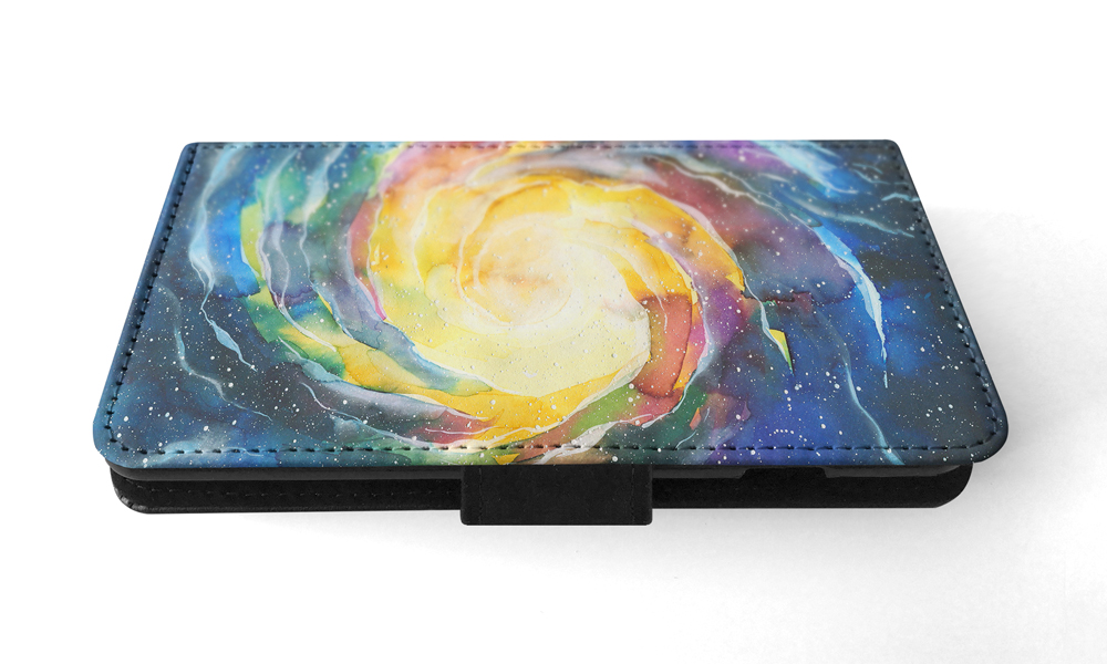 FLIP CASE FOR APPLE IPHONE|WATERCOLOR SPACE ART 15 - Picture 136 of 193