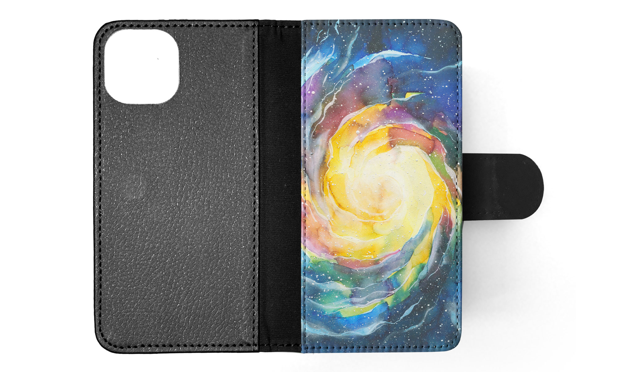 FLIP CASE FOR APPLE IPHONE|WATERCOLOR SPACE ART 15 - Picture 44 of 193