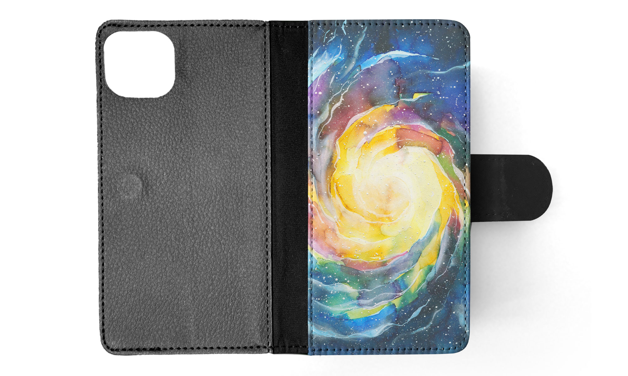 FLIP CASE FOR APPLE IPHONE|WATERCOLOR SPACE ART 15 - Picture 39 of 193
