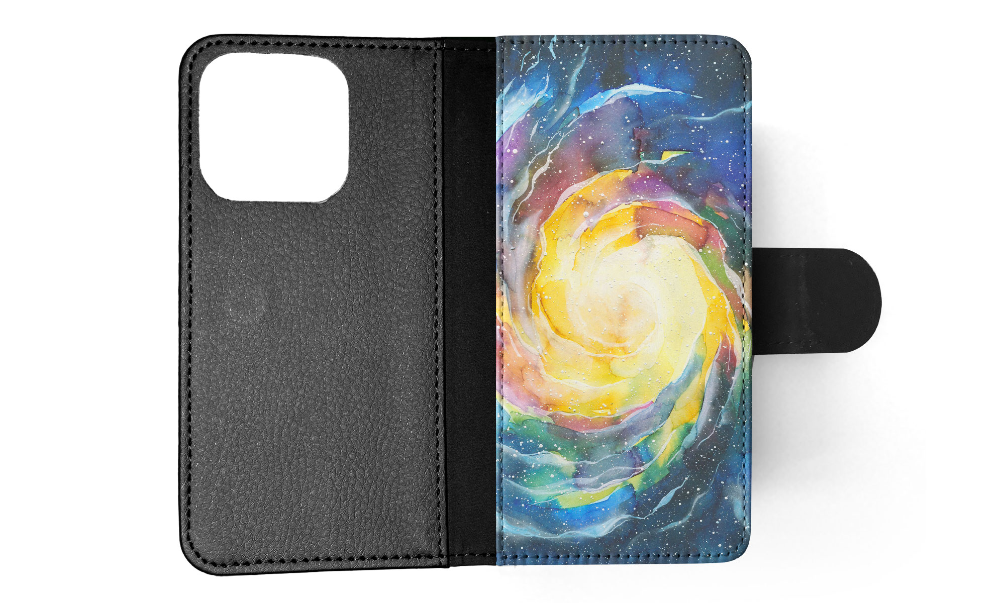 FLIP CASE FOR APPLE IPHONE|WATERCOLOR SPACE ART 15 - Picture 34 of 193