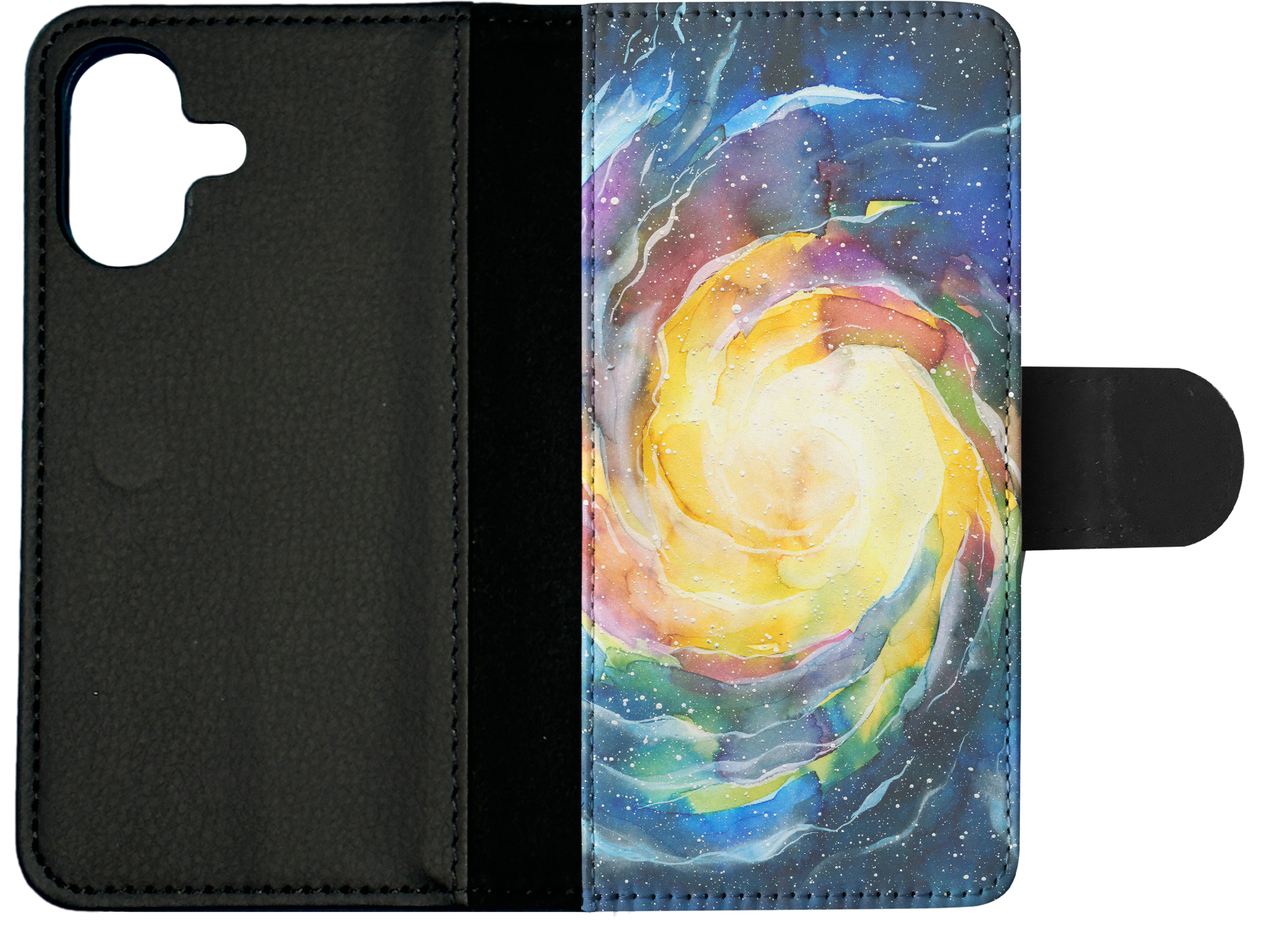 FLIP CASE FOR APPLE IPHONE|WATERCOLOR SPACE ART 15 - Picture 24 of 193