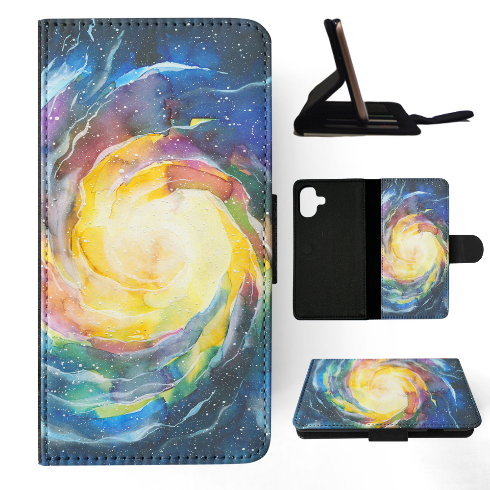 FLIP CASE FOR APPLE IPHONE|WATERCOLOR SPACE ART 15 - Picture 16 of 193