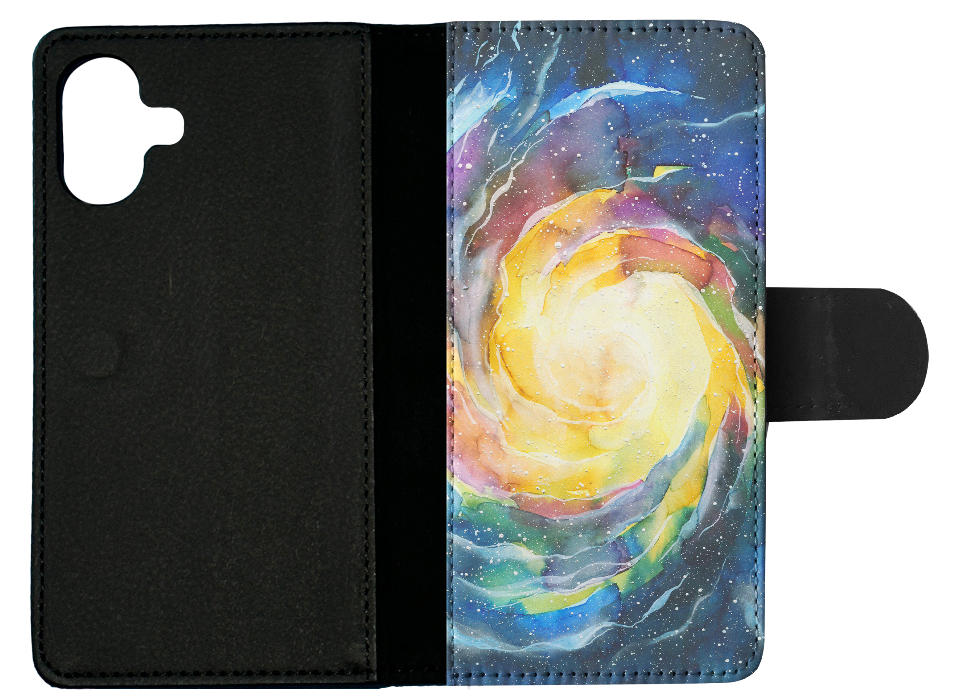 FLIP CASE FOR APPLE IPHONE|WATERCOLOR SPACE ART 15 - Picture 19 of 193