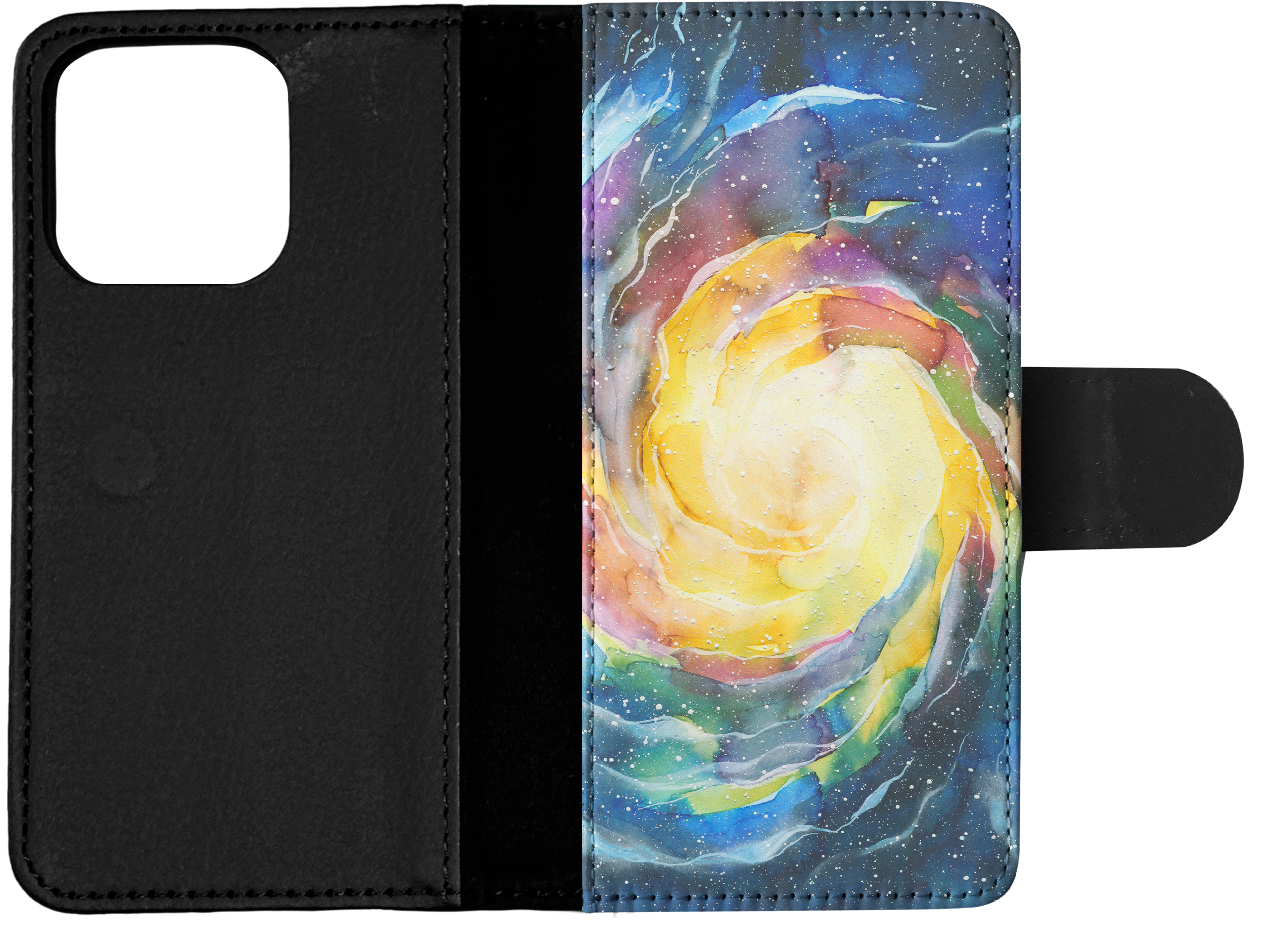 FLIP CASE FOR APPLE IPHONE|WATERCOLOR SPACE ART 15 - Picture 14 of 193