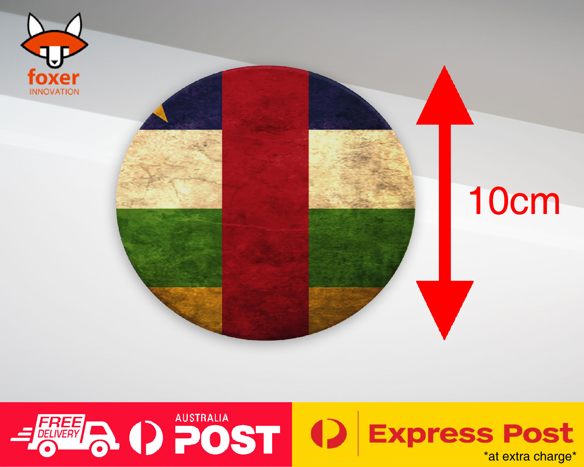 COASTER COFFEE DRINKING MAT|CENTRAL AFRICAN REPUBLIC FLAG