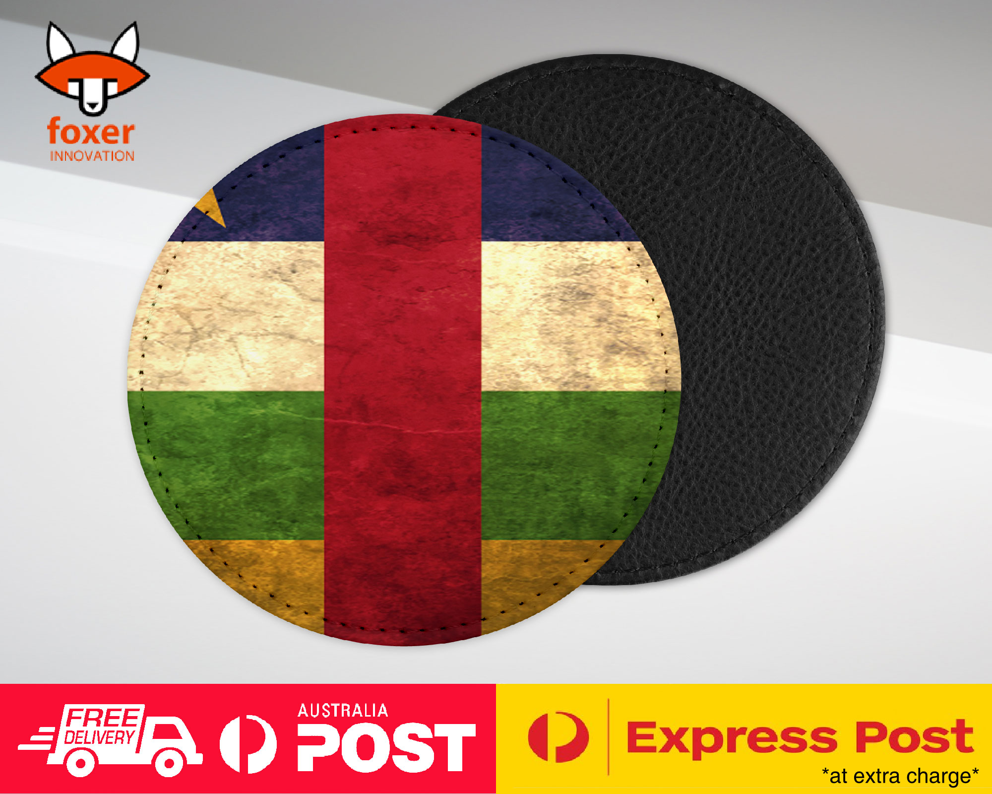 COASTER COFFEE DRINKING MAT|CENTRAL AFRICAN REPUBLIC FLAG