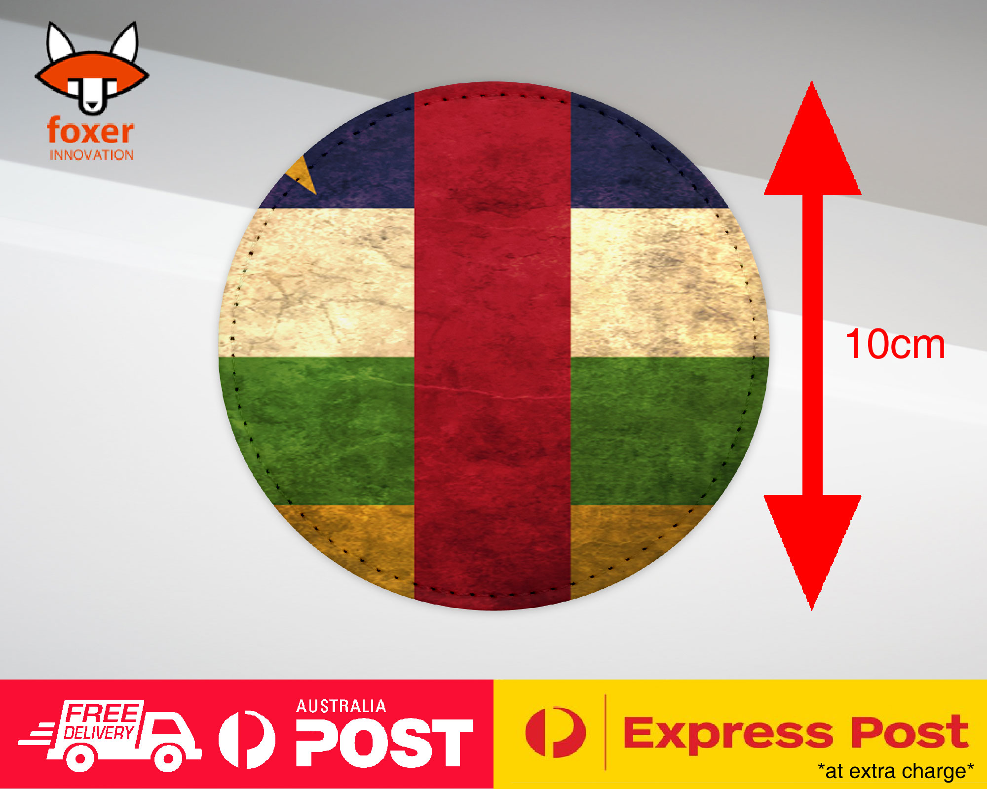 COASTER COFFEE DRINKING MAT|CENTRAL AFRICAN REPUBLIC FLAG