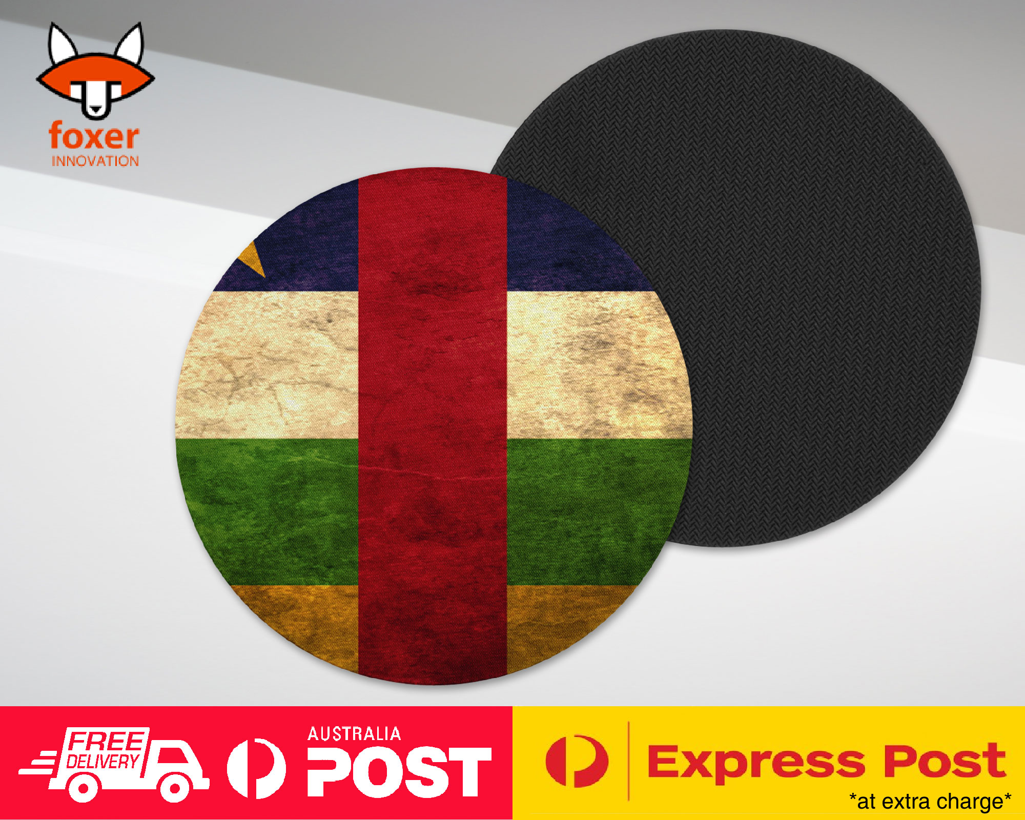 COASTER COFFEE DRINKING MAT|CENTRAL AFRICAN REPUBLIC FLAG