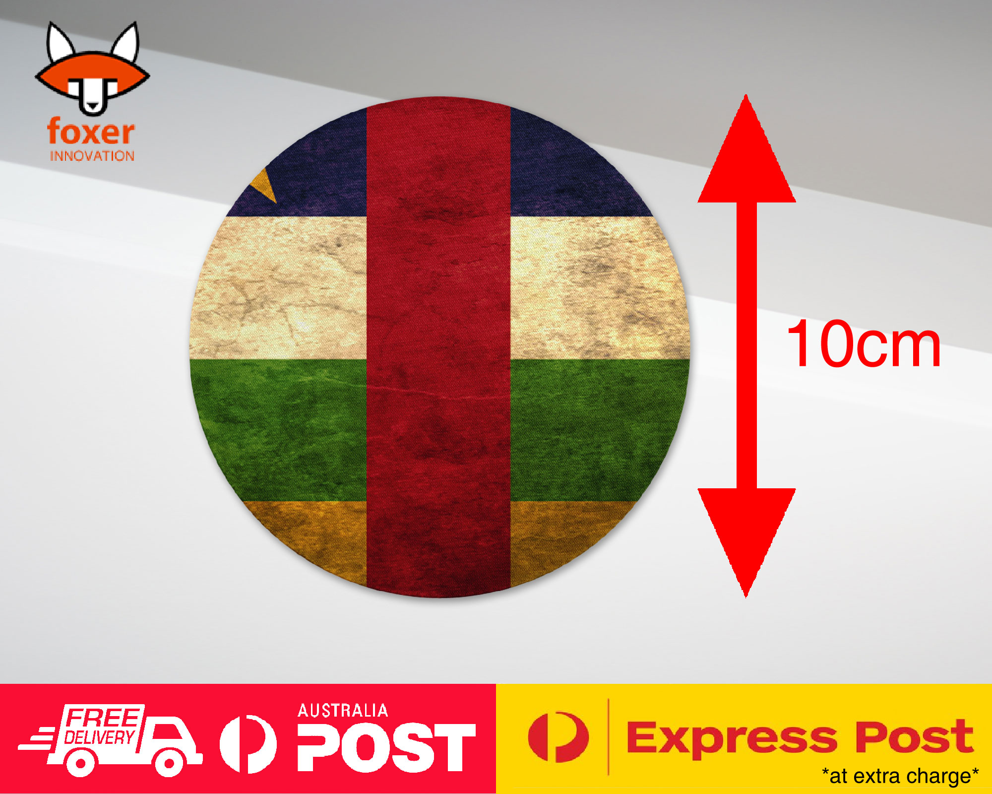 COASTER COFFEE DRINKING MAT|CENTRAL AFRICAN REPUBLIC FLAG