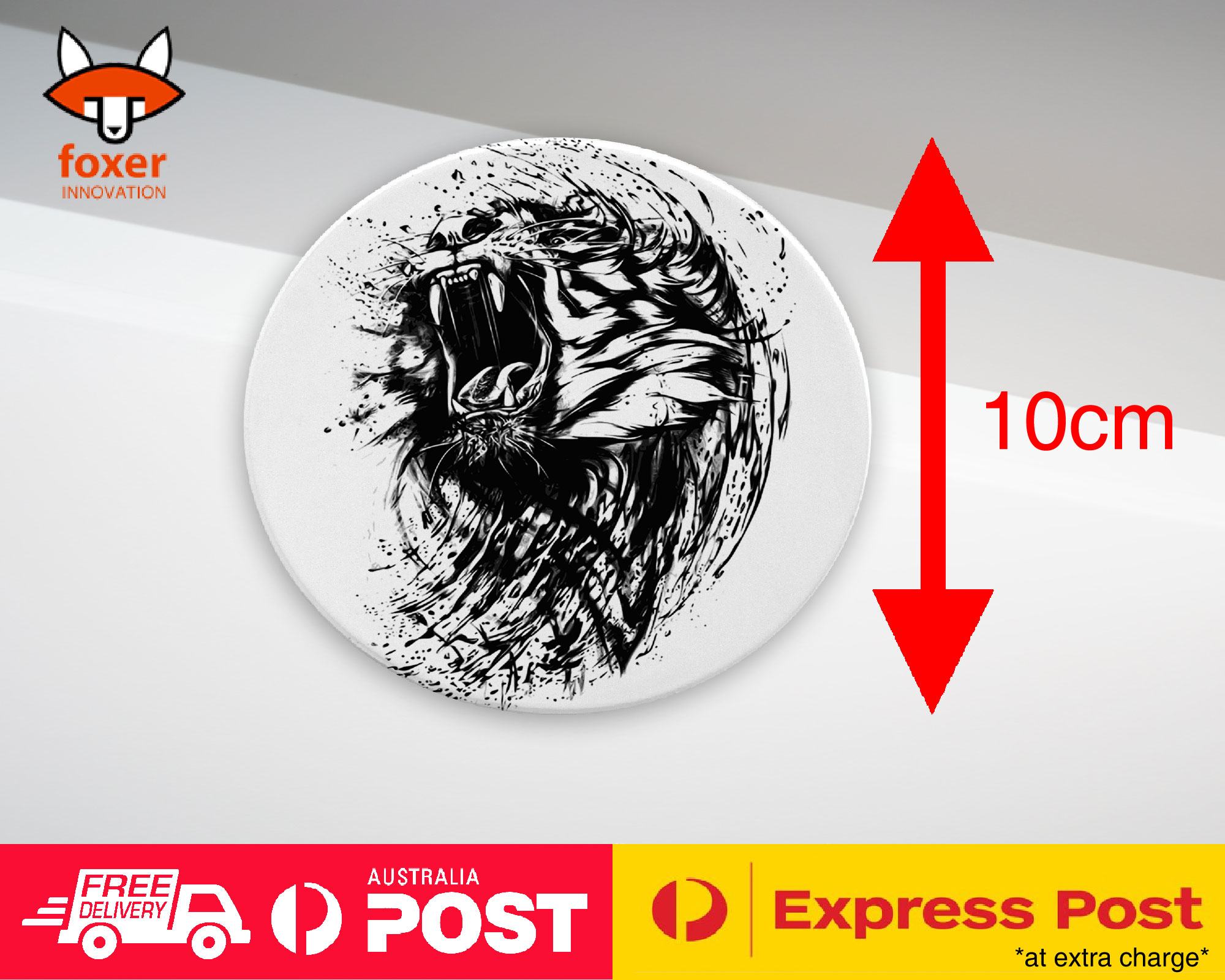 COASTER COFFEE DRINKING MAT|TIGER SKETCH DRAWING ART