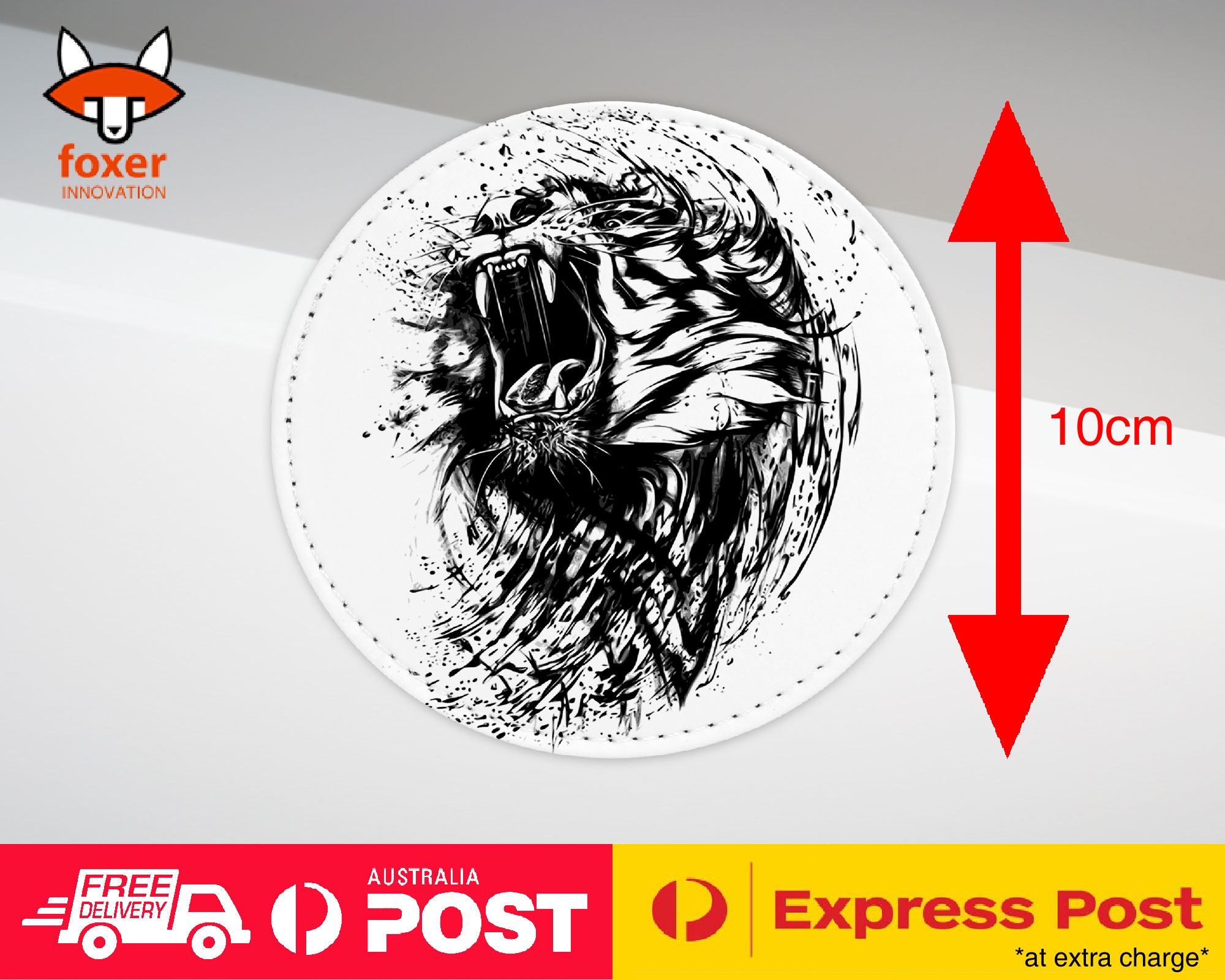 COASTER COFFEE DRINKING MAT|TIGER SKETCH DRAWING ART