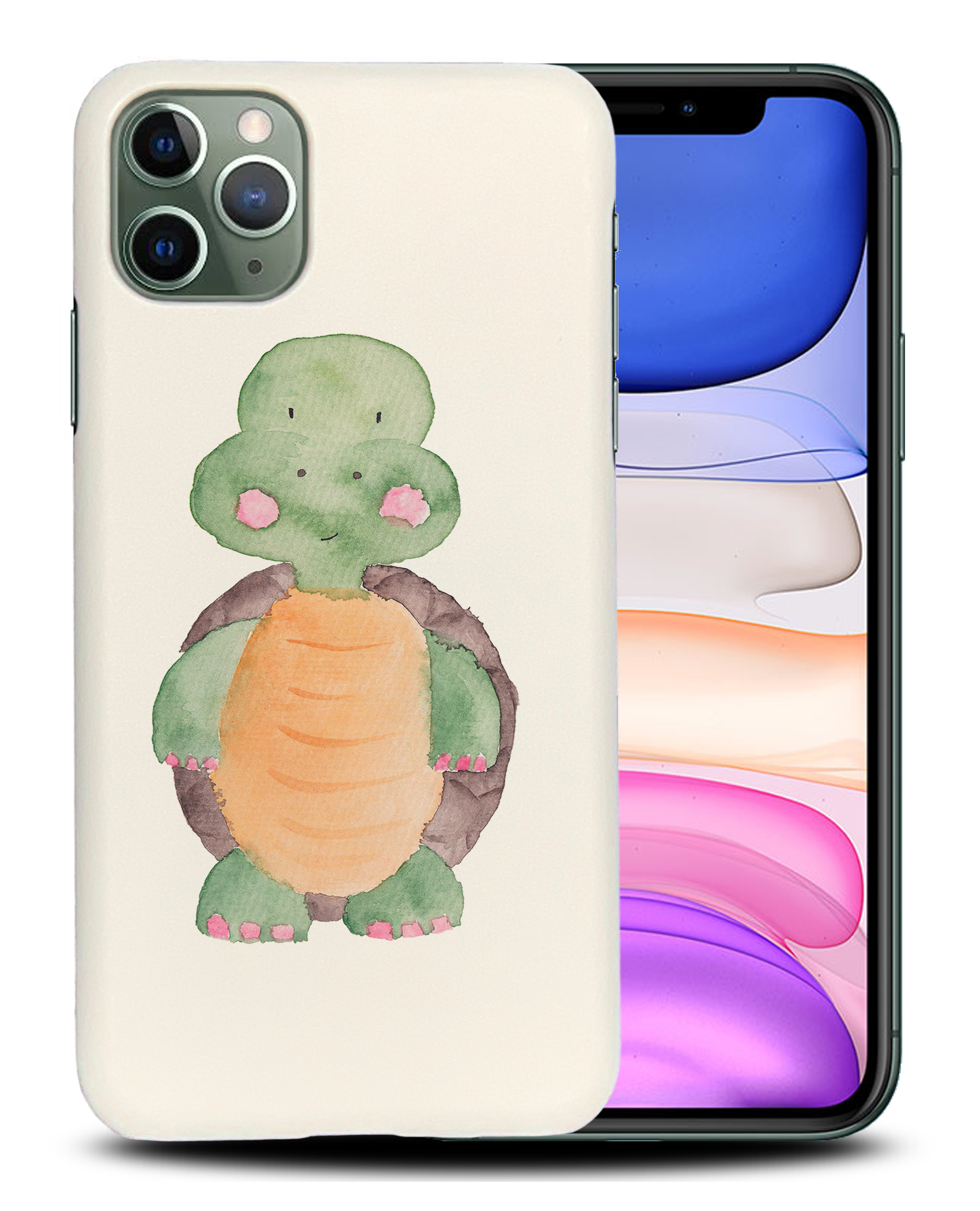 CASE COVER FOR APPLE IPHONE|WATERCOLOR TURTLE - Bild 22 von 44