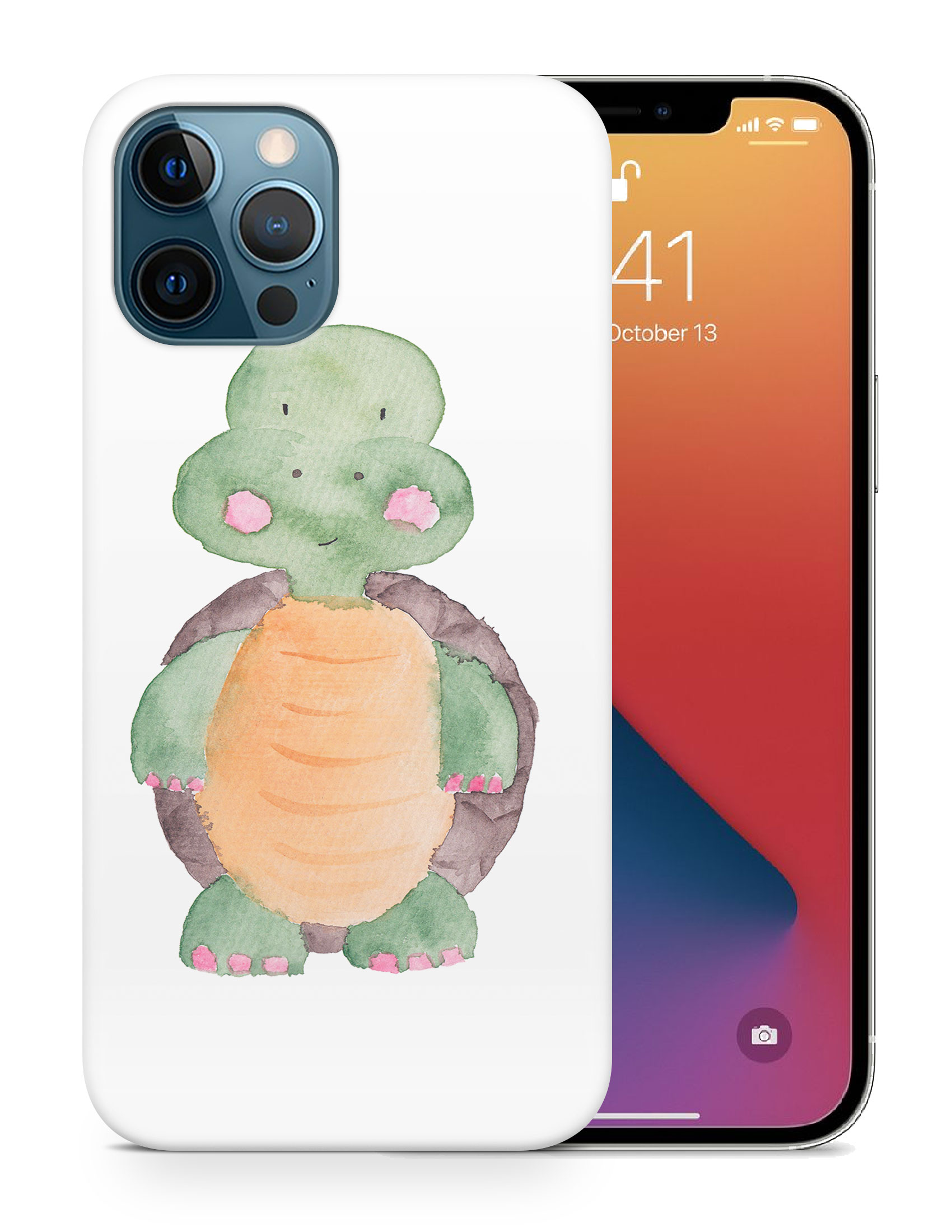 CASE COVER FOR APPLE IPHONE|WATERCOLOR TURTLE - Bild 19 von 44