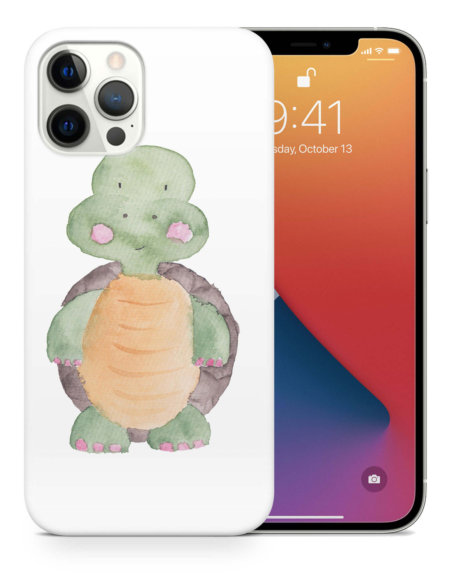 CASE COVER FOR APPLE IPHONE|WATERCOLOR TURTLE - Bild 18 von 44