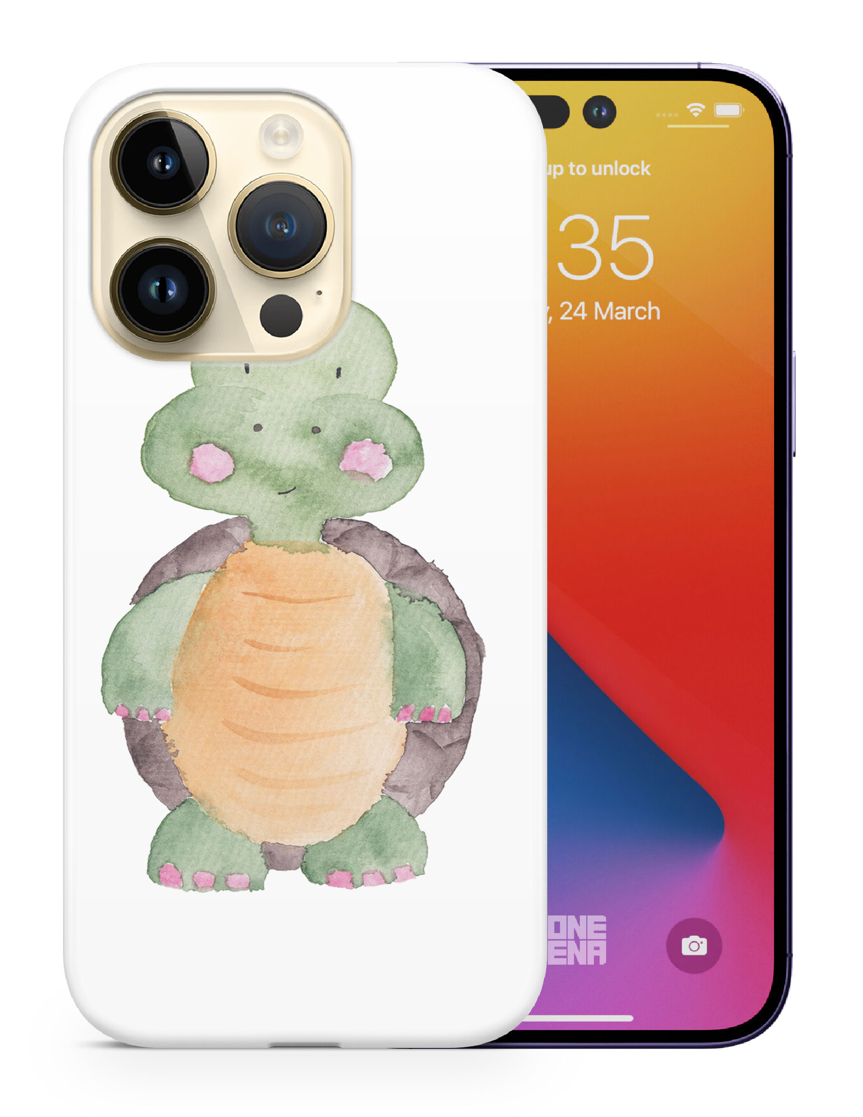 CASE COVER FOR APPLE IPHONE|WATERCOLOR TURTLE - Bild 10 von 44